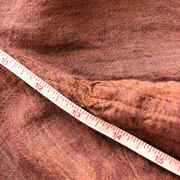New Poetry 100% Linen High Waist Tapered Trousers‎ | Cranberry Brown Size 12 - Picture 8 of 9